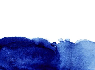 Suluboya tarzında mavi soyut arkaplan