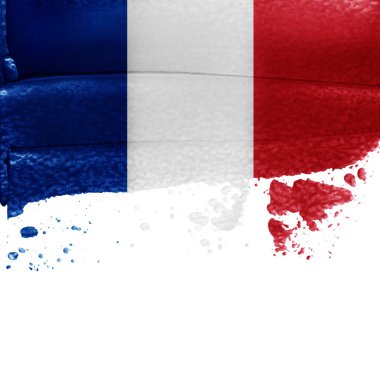 Fransız Grunge bayrak arka planı