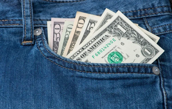 Cash Your Pocket Background Texture — Stock Photo, Image