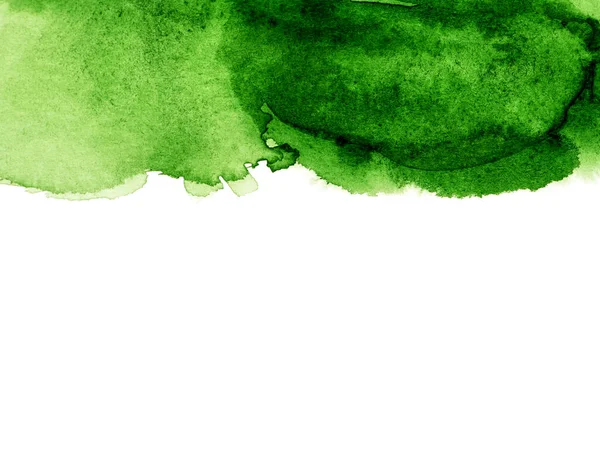 Zielone Abstrakcyjne Tło Stylu Akwareli — Zdjęcie stockowe