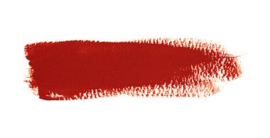 Beyaz arkaplanda soyut kırmızı suluboya.