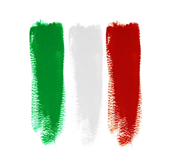 Olaszország Akvarell Nemzeti Ország Zászló Ikon — Stock Fotó