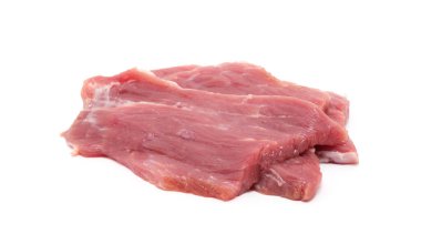 çiğ et beyaz üzerinde izole