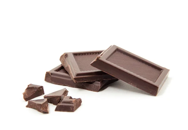 Roughly Cut Chunks Chocolate Bar — Stock Photo, Image