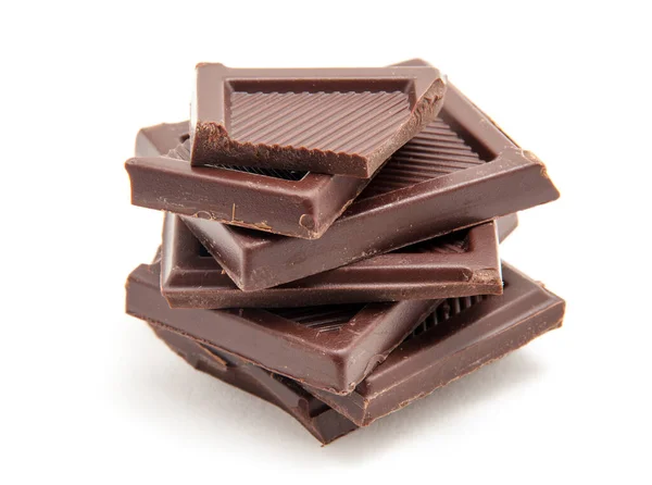 Roughly Cut Chunks Chocolate Bar — Stock Photo, Image