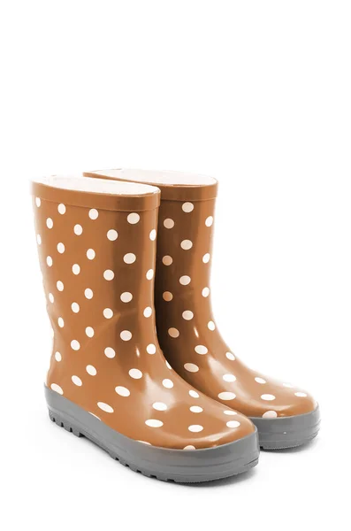 Gumboots Geïsoleerd Wit — Stockfoto