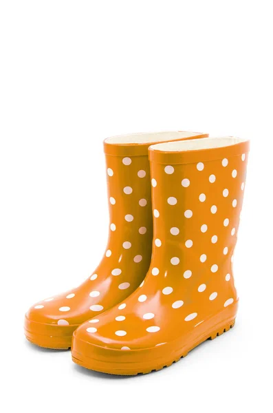 Gumboots Geïsoleerd Wit — Stockfoto