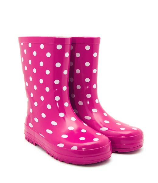 Gumboots Geïsoleerd Wit — Stockfoto