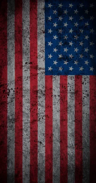 Grunge Amerikaanse Vlag Achtergrond — Stockfoto