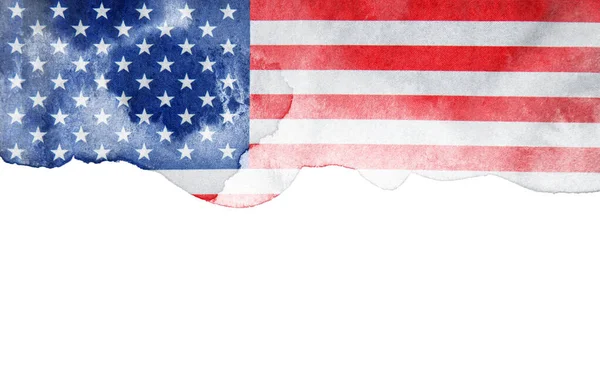 Grunge美国国旗背景纹理 — 图库照片