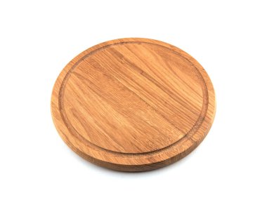 Pizza tahtası beyaz arkaplanda izole edildi.