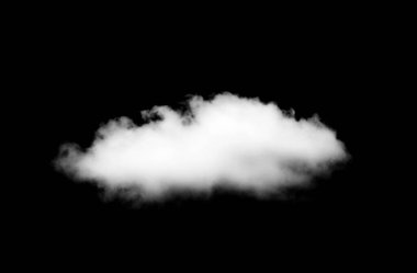 Siyah arkaplanda beyaz bulutlar