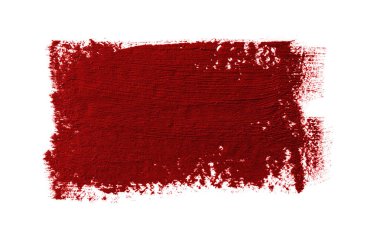 Beyaz arkaplanda soyut kırmızı suluboya.