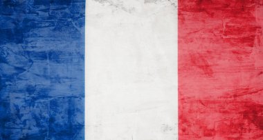 Saten dokusunda Fransa bayrağı