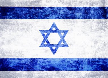 İsrail bayrağı grunge