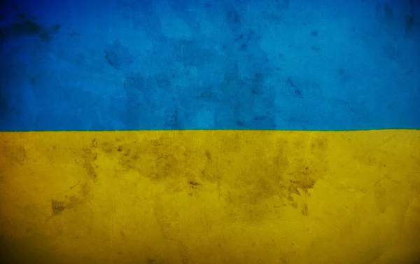 Grunge Flagga Ukraina — Stockfoto