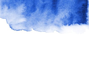 Suluboya tarzında mavi soyut arkaplan