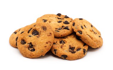 Beyaz üzerine çikolatalı kurabiye.