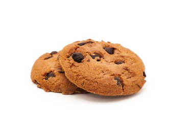 Beyaz üzerine çikolatalı kurabiye.