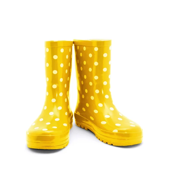 Gumboots Geïsoleerd Wit — Stockfoto