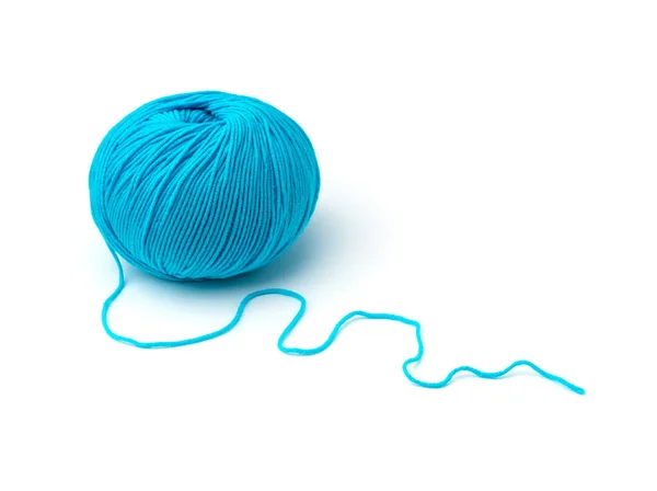 Ball Yarn White Background — Stock Photo, Image