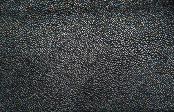 Texture Fond Cuir Noir — Photo