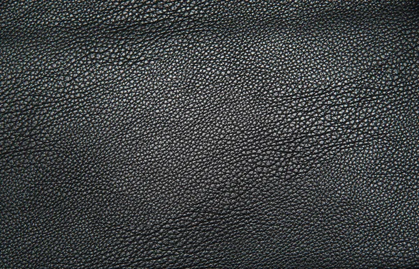 Textura Fondo Cuero Negro — Foto de Stock