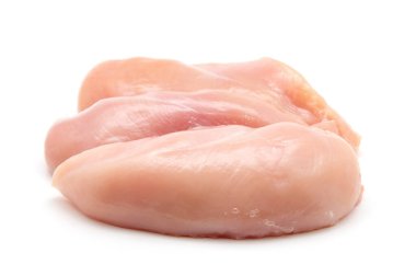 Çiğ tavuk göğsü filetosu.