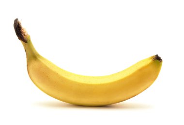 Beyaz arkaplanda izole edilmiş muz