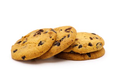 Beyaz üzerine çikolatalı kurabiye.