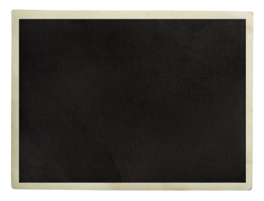 Boş eski fotoğraf beyaz üzerine izole