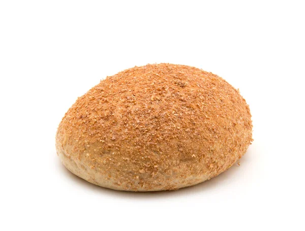 Pão Feito Farinha Trigo Isolado Branco — Fotografia de Stock