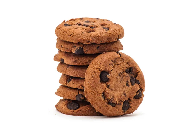 Chocolate Chip Cookie White — Stock Photo, Image
