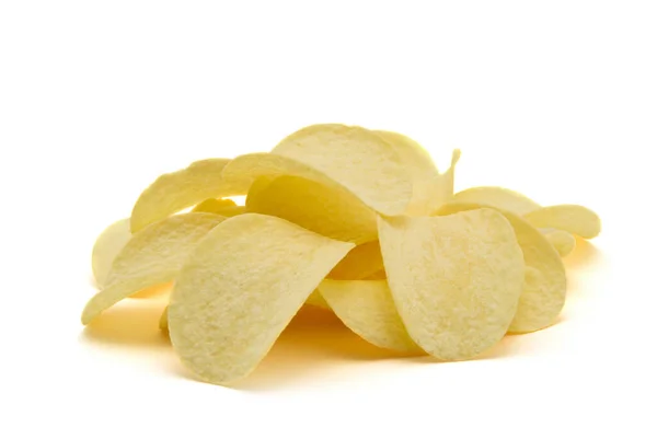 Batatas Fritas Isolado Fundo Branco — Fotografia de Stock