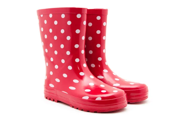 Gumboots Geïsoleerd Wit — Stockfoto