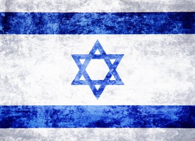 İsrail bayrağı grunge
