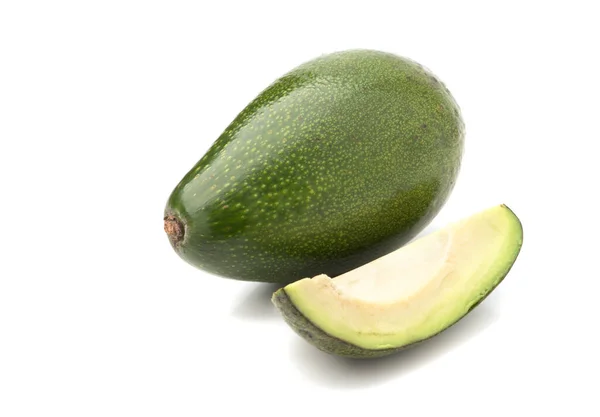 Avocado Geïsoleerd Witte Achtergrond — Stockfoto