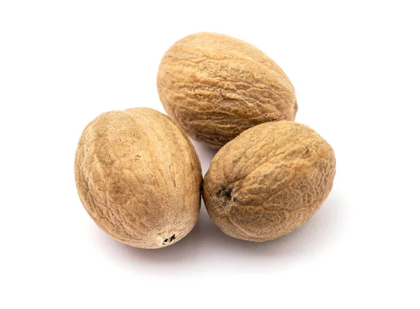 Nutmeg Isolated White Background — Stock Photo, Image