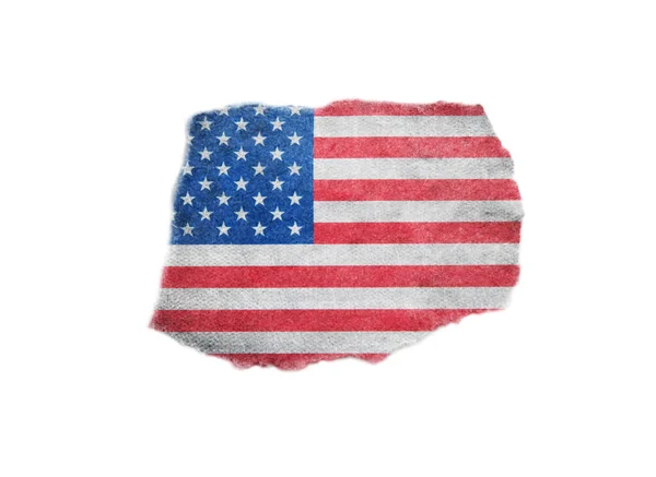 Drapeau Grunge Usa Drapeau Américain Avec Texture Grunge — Photo