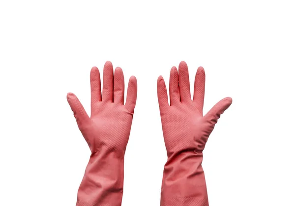 Rękawice Gumowe Izolowane Białym Tle — Zdjęcie stockowe