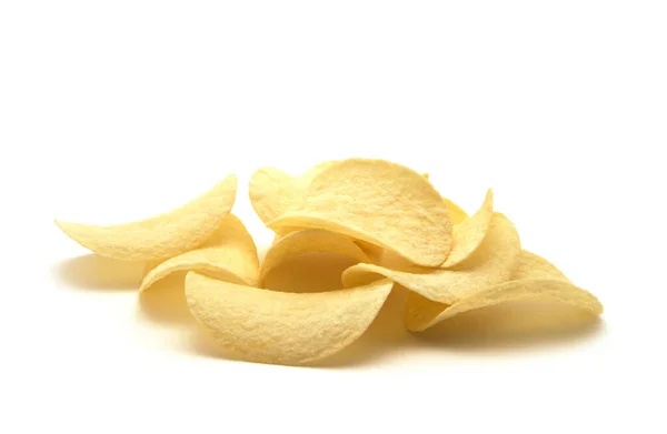 Batatas Fritas Isolado Fundo Branco — Fotografia de Stock