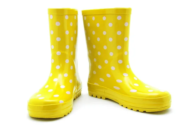 Gumboots Geïsoleerd Wit — Stockfoto