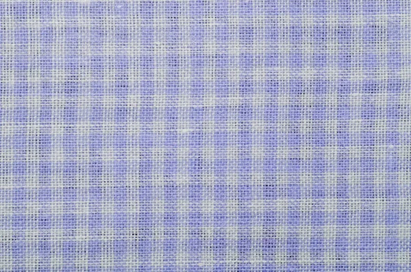 Toalha Mesa Tecido Azul Verificado — Fotografia de Stock