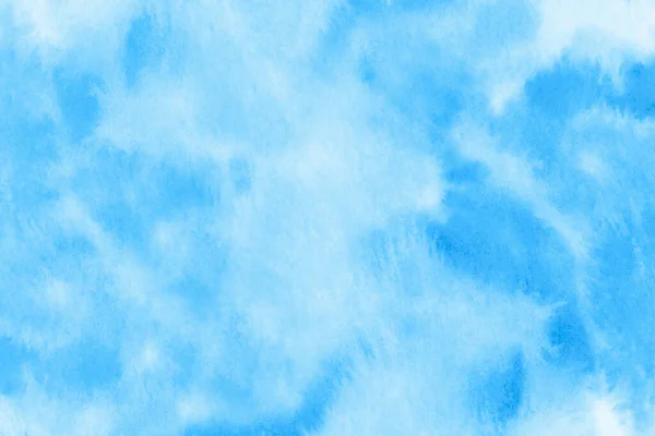 Fond Bleu Abstrait Dans Style Aquarelle — Photo