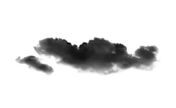 Чорні Хмари Білому Тлі — стокове фото