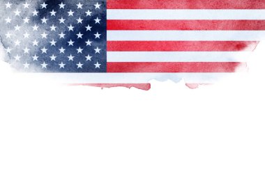 Grunge ABD bayrağı. Grunge desenli Amerikan bayrağı.