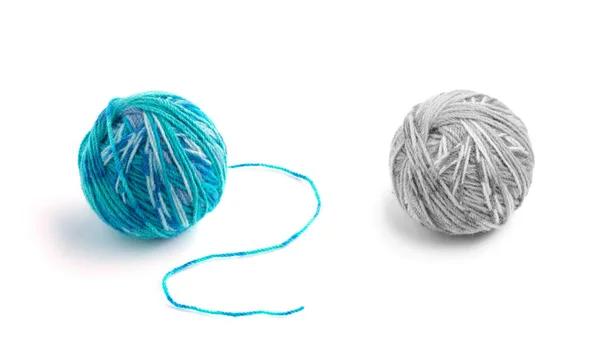 Ball Yarn White Background — Stock Photo, Image