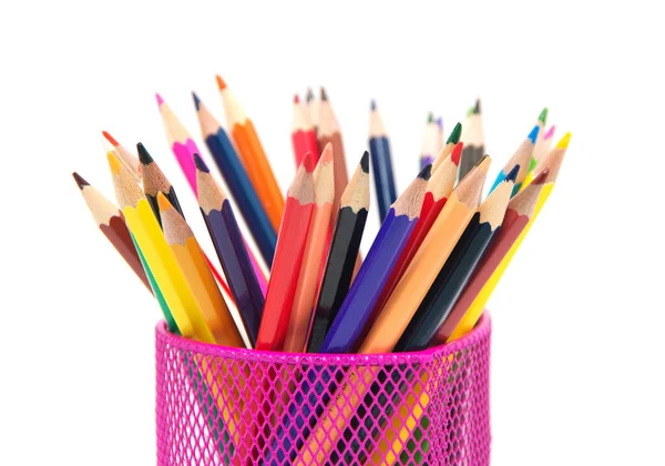 Color Pencils Isolated White — Stock Photo, Image