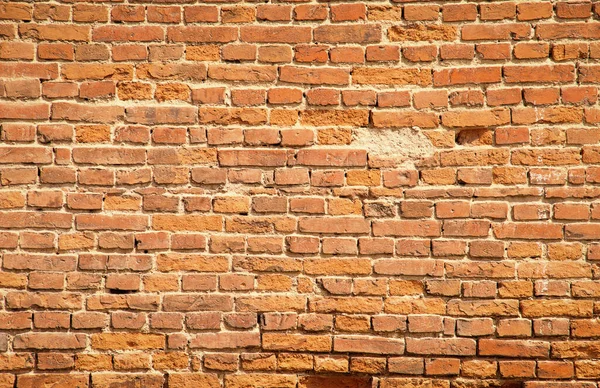 Gammal Röd Tegel Vägg Konsistens Bakgrund — Stockfoto