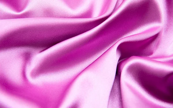 光滑典雅的粉色丝绸可以用作背景 — 图库照片